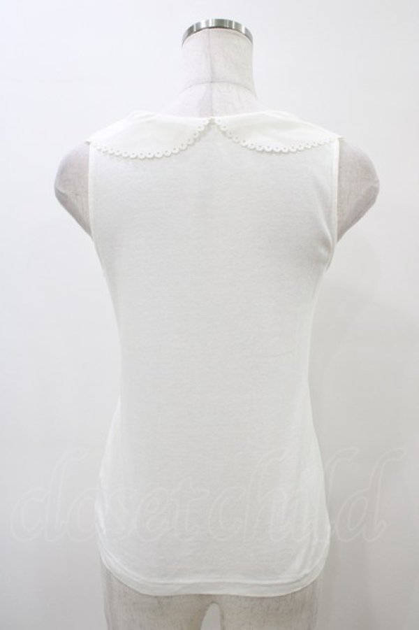 画像2: Ank Rouge / ハートあき襟タンク M オフ H-26-04-01-045-CA-TO-NS-ZH (2)