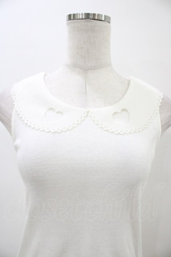 画像3: Ank Rouge / ハートあき襟タンク M オフ H-26-04-01-045-CA-TO-NS-ZH (3)