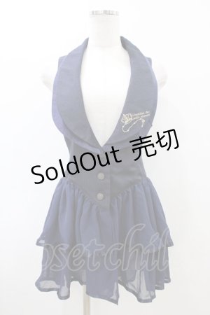 画像: axes femme POETIQUE / 王冠刺繍ジレ M ネイビー H-26-04-01-046-AX-TO-NS-ZH