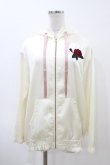 画像1: Ank Rouge / ローズ刺繍サテンパーカー M オフ H-26-04-01-049-CA-TO-NS-ZH (1)