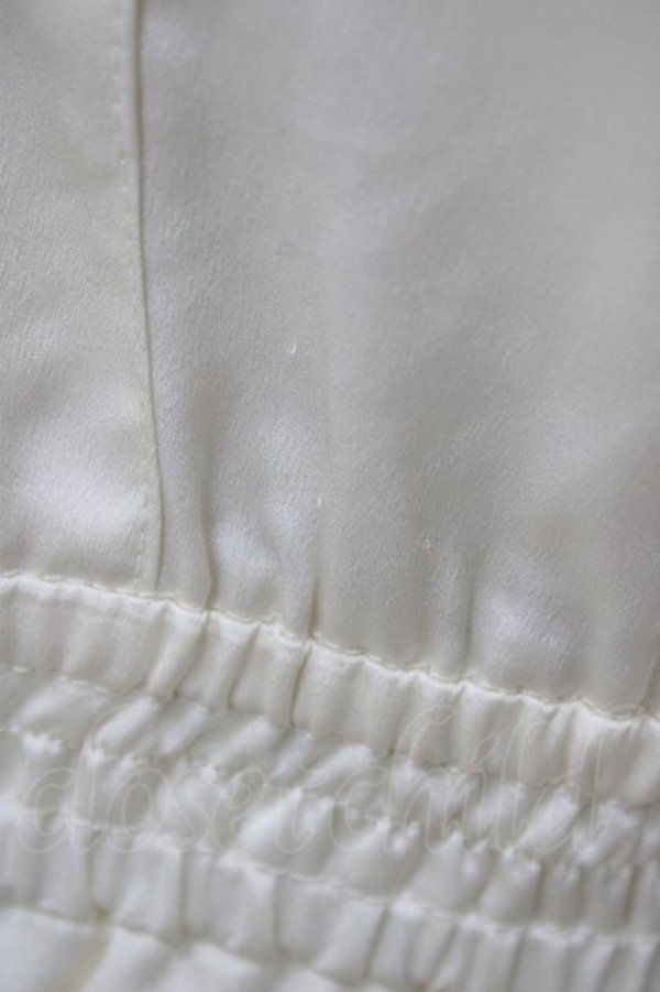 画像3: Ank Rouge / ローズ刺繍サテンパーカー M オフ H-26-04-01-049-CA-TO-NS-ZH (3)