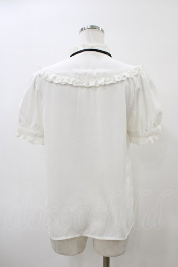 画像2: Secret Honey / リボンブラウス Free オフ H-26-04-01-052-CA-BL-NS-ZH (2)