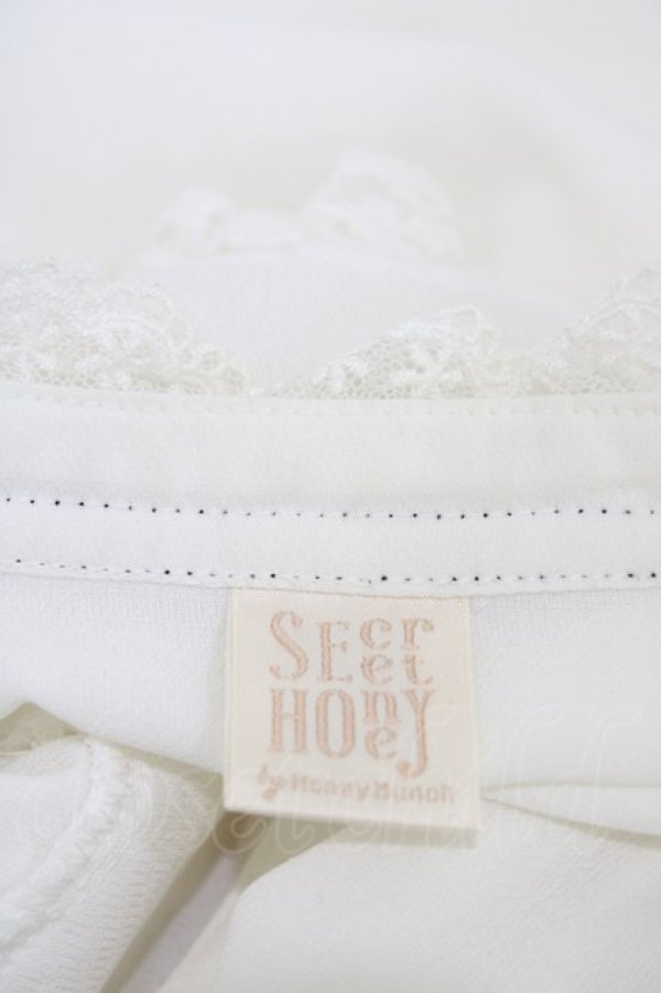 画像3: Secret Honey / リボンブラウス Free オフ H-26-04-01-052-CA-BL-NS-ZH (3)