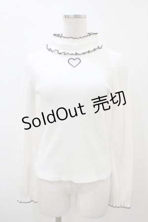 画像: MA*RS / ハート開きフリルニット Free オフ H-26-04-01-054-EL-TO-NS-ZH