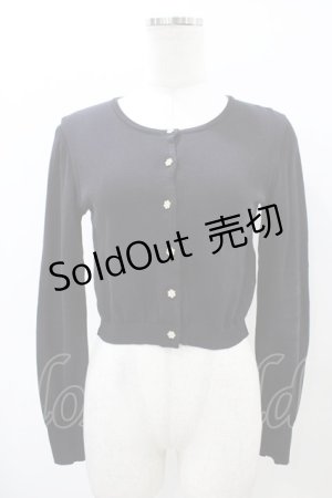 画像: JESUS DIAMANTE / ロココボタンカーデ Free ブラック H-26-04-01-064-JE-TO-NS-ZH