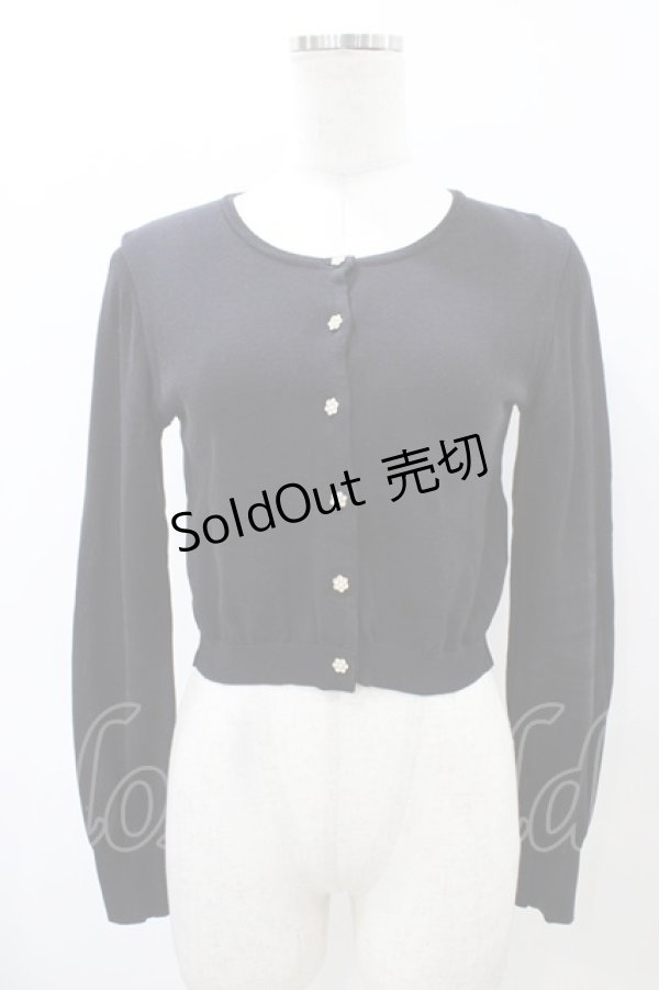 画像1: JESUS DIAMANTE / ロココボタンカーデ Free ブラック H-26-04-01-064-JE-TO-NS-ZH (1)