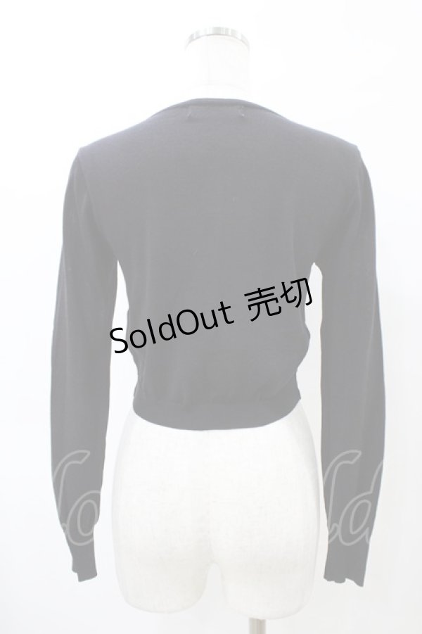 画像2: JESUS DIAMANTE / ロココボタンカーデ Free ブラック H-26-04-01-064-JE-TO-NS-ZH (2)