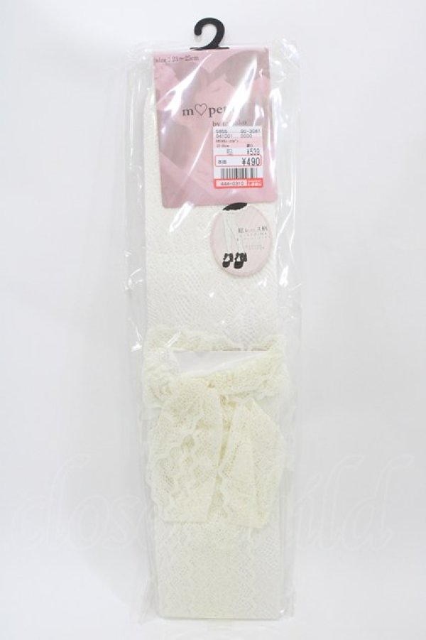 画像1: m petit by misako / AMOVKレースリボン  アイボリー H-26-04-01-010-LO-ZA-NS-ZH (1)