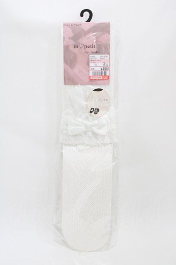 画像1: m petit by misako / AMOVKTPレースリボン  オフ H-26-04-01-012-LO-ZA-NS-ZH (1)