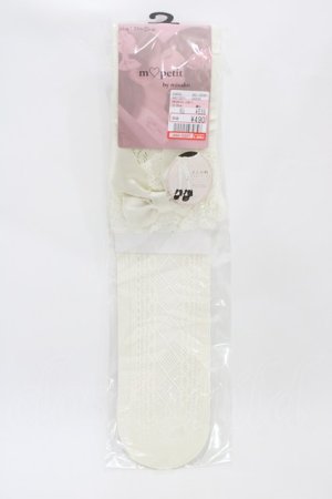 画像: m petit by misako / AMOVKTPレースリボン  アイボリー H-26-04-01-013-LO-ZA-NS-ZH