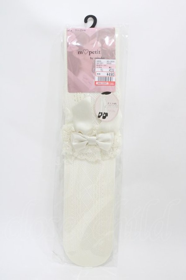 画像1: m petit by misako / AMOVKTPレースリボン  アイボリー H-26-04-01-014-LO-ZA-NS-ZH (1)