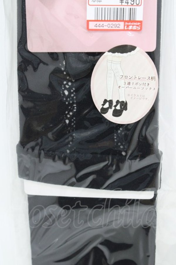 画像2: m petit by misako / AMOVKフロントリボン  ブラック H-26-04-01-019-LO-ZA-NS-ZH (2)