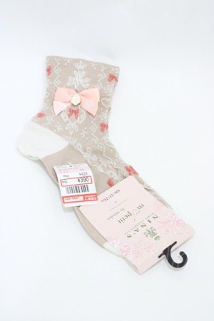 画像: m petit by misako / AMCSNIフロートリボン  ピンク H-26-04-01-023-LO-ZA-NS-ZH