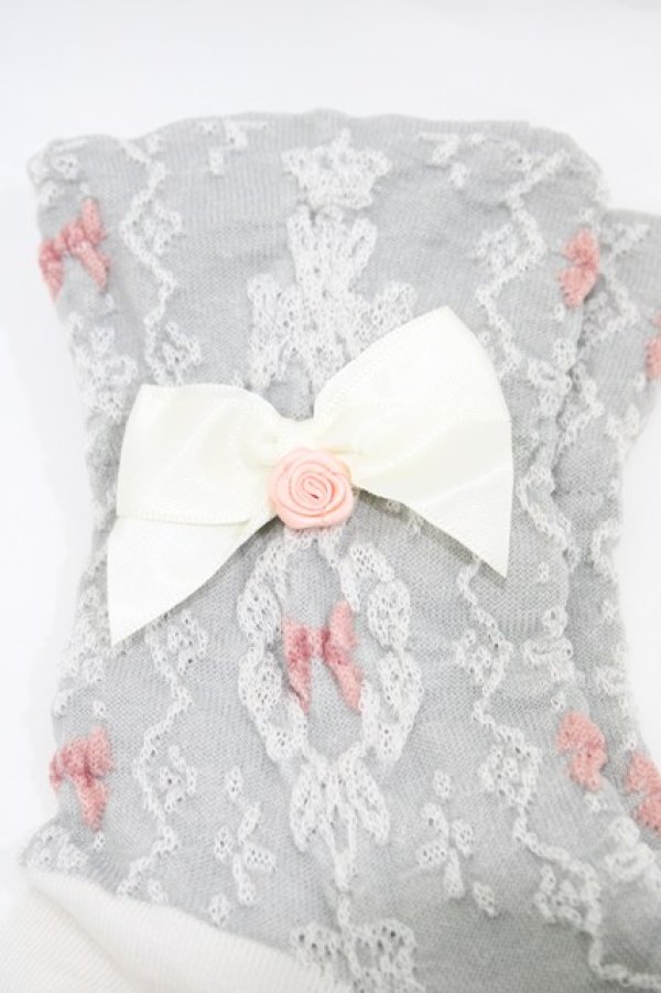 画像2: m petit by misako / AMCSNIフロートリボン  グレー H-26-04-01-031-LO-ZA-NS-ZH (2)