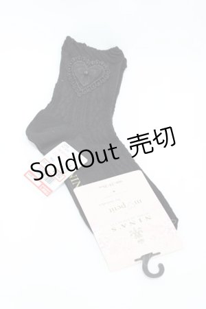 画像: m petit by misako / AMCSNIハートPL  ブラック H-26-04-01-033-LO-ZA-NS-ZH