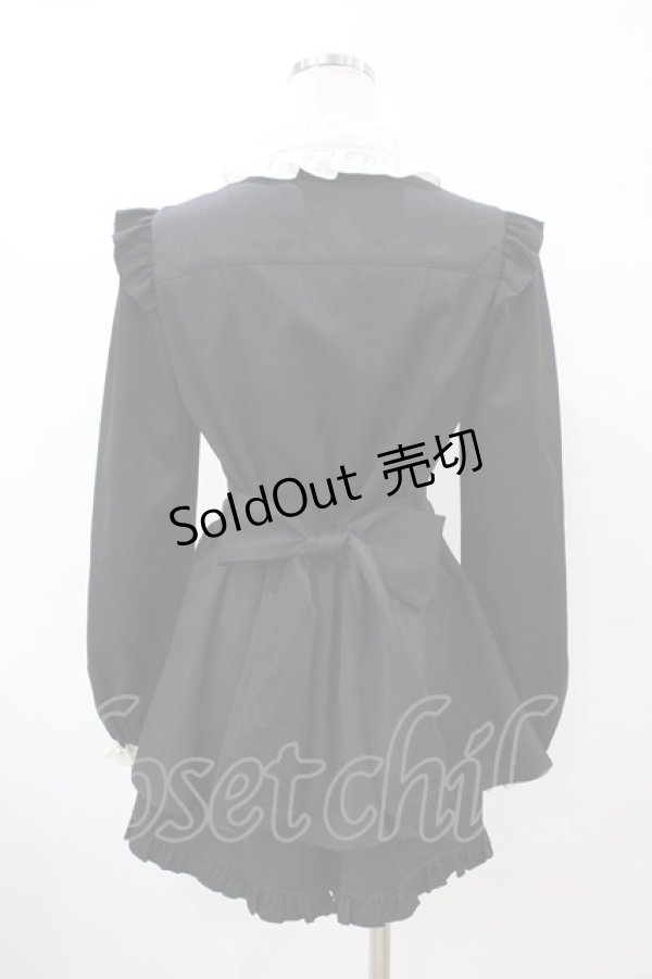 画像2: Secret Honey / リボンラッフル長袖セットアップ Free ブラック H-26-04-01-034-CA-OP-NS-ZH (2)