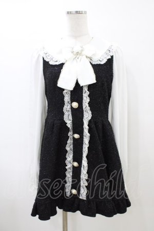 画像: Princess Melody / ラメツイードワンピース Free ブラック H-26-04-01-036-EL-OP-NS-ZH