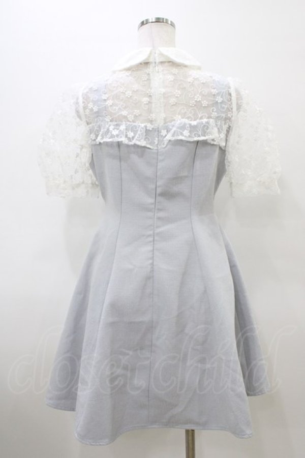 画像2: evelyn / チョーカービジューワンピース Free ブルー H-26-04-01-038-LO-OP-NS-ZH (2)