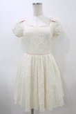 画像1: LODISPOTTO / お花レースワンピース M アイボリー/ピンク H-26-04-01-039-LO-OP-NS-ZH (1)