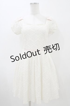画像: LODISPOTTO / お花レースワンピース M アイボリー/ピンク H-26-04-01-039-LO-OP-NS-ZH