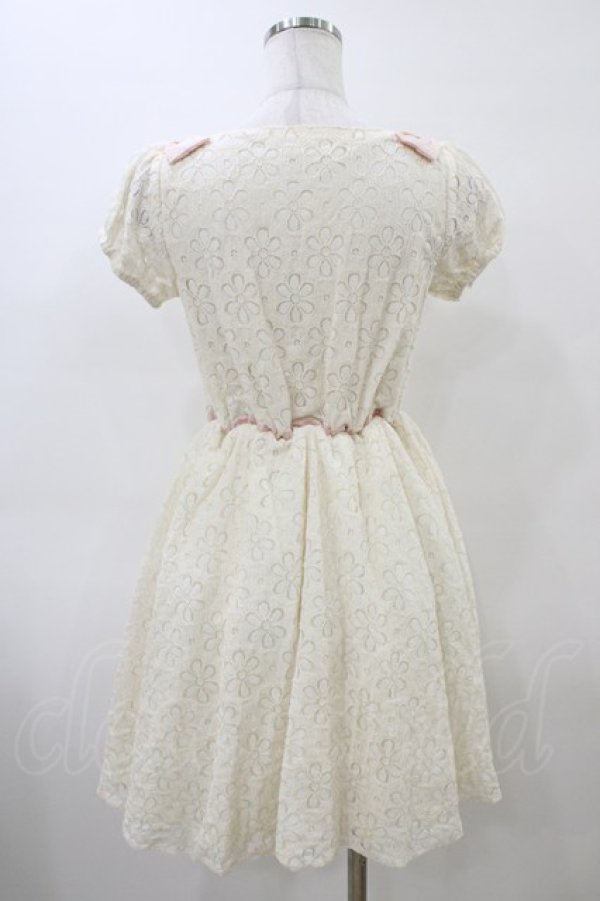 画像2: LODISPOTTO / お花レースワンピース M アイボリー/ピンク H-26-04-01-039-LO-OP-NS-ZH (2)