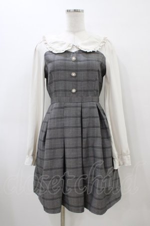 画像: evelyn / 花ビジューワンピース Free グレー H-26-04-01-040-LO-OP-NS-ZH