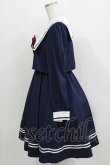 画像2: Amavel / School Check Setup風セーラーワンピース Free ブラック H-26-04-02-025-CA-OP-NS-ZH (2)