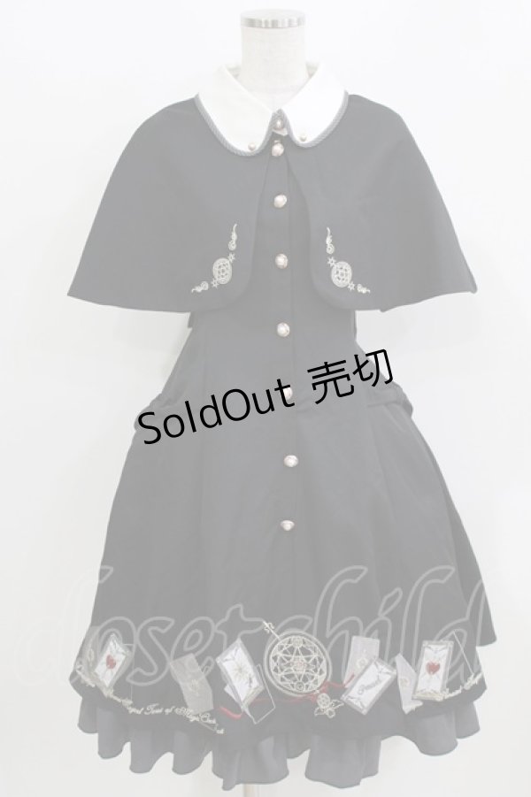 画像1: Amavel / Magical Tarotケープワンピース Free ブラック H-26-04-02-026-CA-OP-NS-ZH (1)