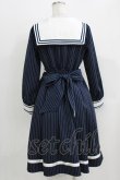 画像3: axes femme kawaii / ストライプセーラーワンピース M ネイビー H-26-04-02-027-AX-OP-NS-ZH (3)