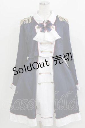 画像: Amavel / Royal Palace Fanfareミドル丈ワンピース Free ネイビー H-26-04-02-028-CA-OP-NS-ZH