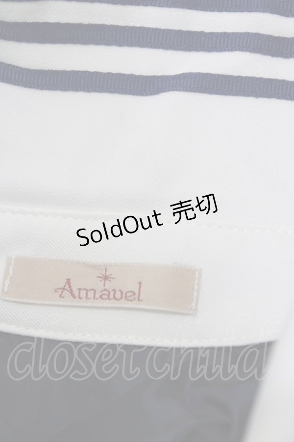 画像5: Amavel / ピンストライプシャツカラーワンピース Free ネイビー H-26-04-02-029-CA-OP-NS-ZH (5)