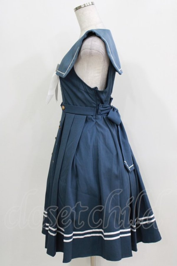 画像2: Amavel / Petit Monde Collegeジャンパースカート Free ブルー H-26-04-02-030-CA-OP-NS-ZH (2)