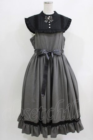 画像: metamorphose / 【プラスサイズ】Priere〜星に祈りを〜ミディアムジャンパースカート プラスサイズ グレー H-26-04-02-004-ME-OP-NS-ZH