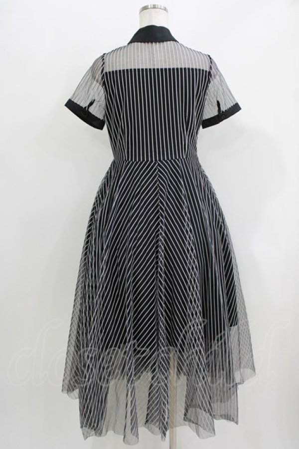 画像3: Favorite / ストライプワンピース M~L ブラック H-26-04-02-031-LO-OP-NS-ZH (3)