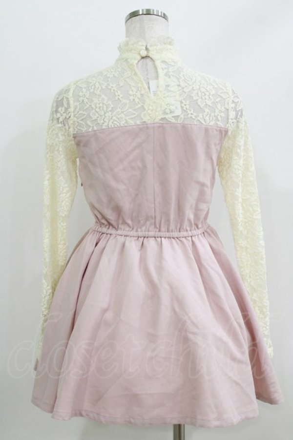 画像3: LIZ LISA / レース切替ビスチェワンピース Free ピンク H-26-04-02-035-LO-OP-NS-ZH (3)