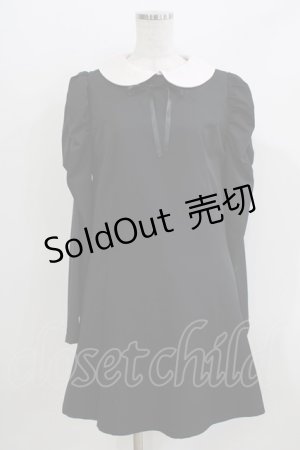 画像: Ank Rouge / パワショルAラインワンピース M ブラック H-26-04-02-036-CA-OP-NS-ZH