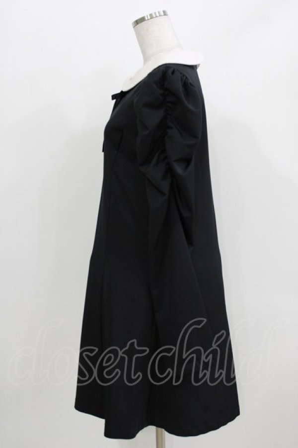 画像2: Ank Rouge / パワショルAラインワンピース M ブラック H-26-04-02-036-CA-OP-NS-ZH (2)