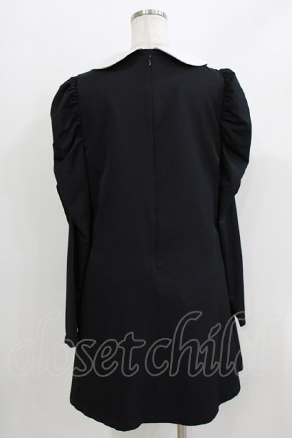 画像3: Ank Rouge / パワショルAラインワンピース M ブラック H-26-04-02-036-CA-OP-NS-ZH (3)