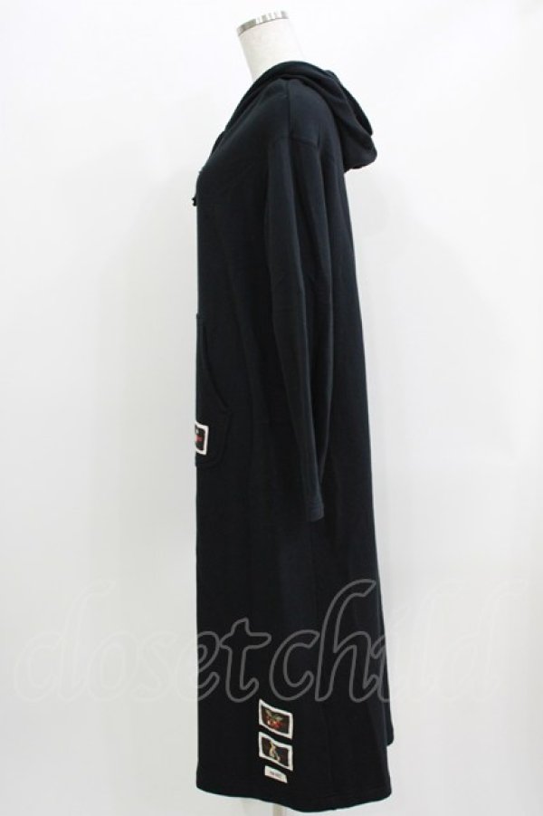 画像2: PINK HOUSE / パーカーワンピース Free ブラック H-26-04-02-038-LO-OP-NS-ZH (2)