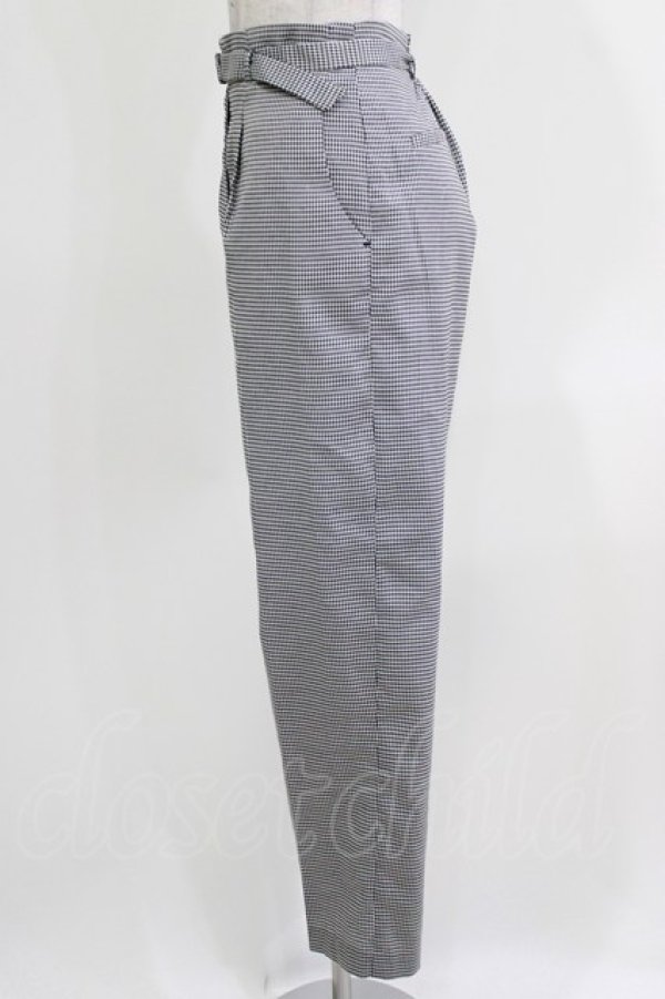 画像2: F&A / センタープレスタックパンツ Free BLACK×WH H-26-04-02-040-LO-PA-NS-ZH (2)