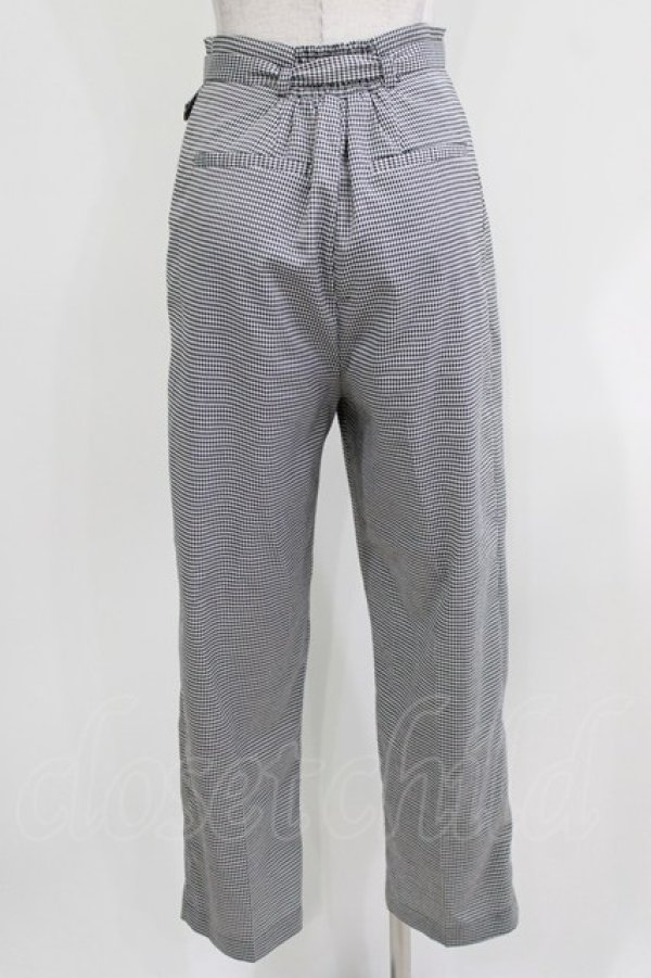 画像3: F&A / センタープレスタックパンツ Free BLACK×WH H-26-04-02-040-LO-PA-NS-ZH (3)