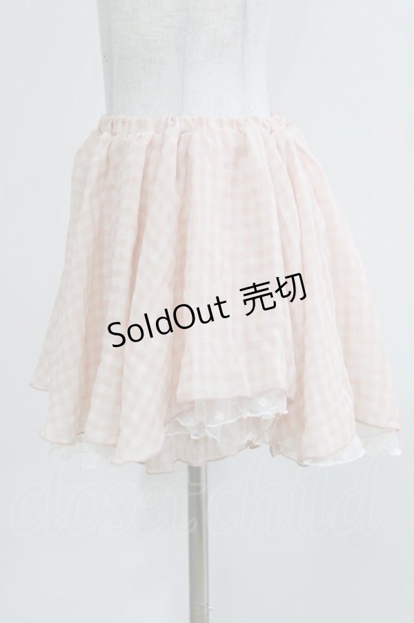 画像2: LIZ LISA / ギンガムチェックスカパン Free ピンク H-26-04-02-041-LO-PA-NS-ZH (2)