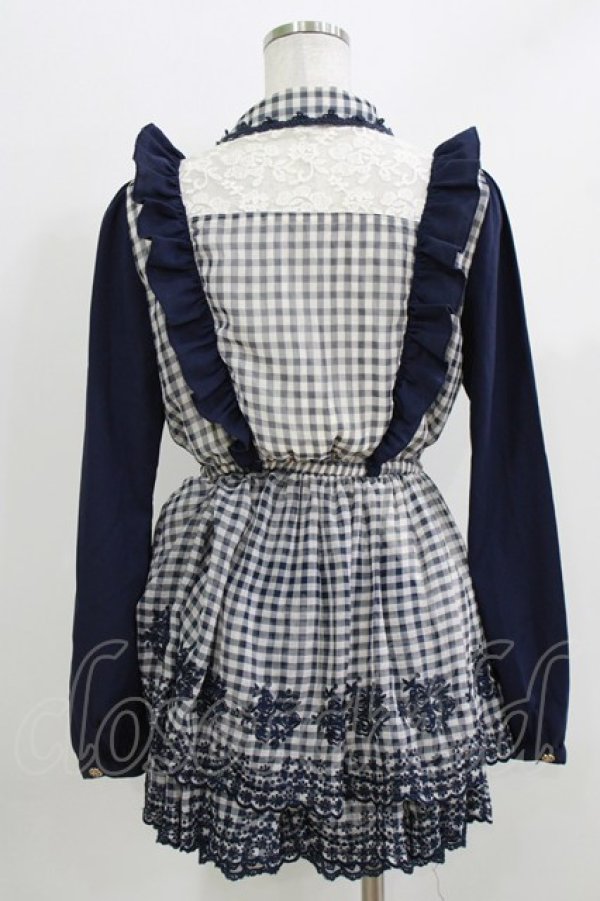 画像3: LIZ LISA / ギンガムチェックセットアップ Free ネイビー H-26-04-02-042-LO-TO-NS-ZH (3)