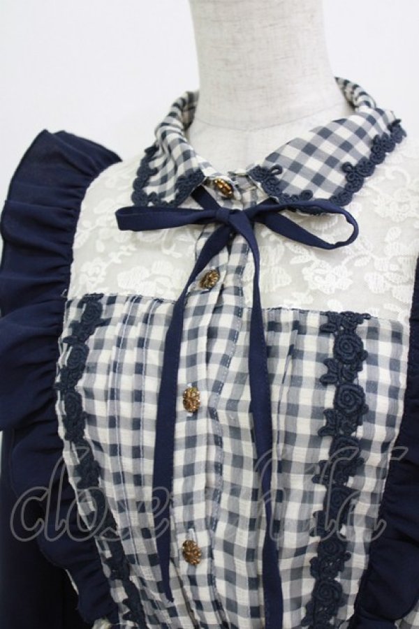 画像4: LIZ LISA / ギンガムチェックセットアップ Free ネイビー H-26-04-02-042-LO-TO-NS-ZH (4)