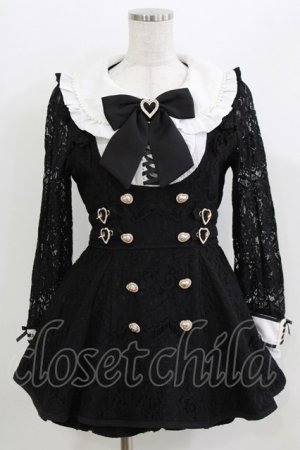 画像: LIZ LISA / サイドハートバックルレースセットアップ Free ブラック H-26-04-02-043-LO-OP-NS-ZH