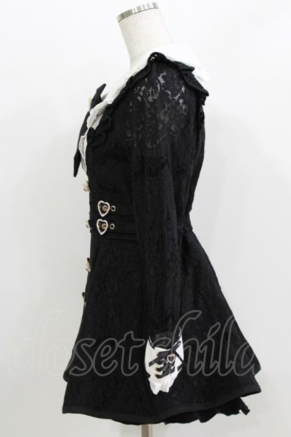 画像2: LIZ LISA / サイドハートバックルレースセットアップ Free ブラック H-26-04-02-043-LO-OP-NS-ZH (2)