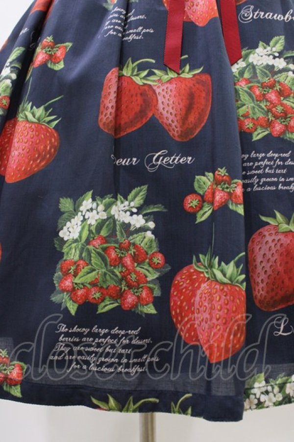 画像5: Leur Getter / Strawberry Garden袖付きワンピース L(トールサイズ) ネイビー H-26-04-02-1021-LU-OP-KB-ZH (5)