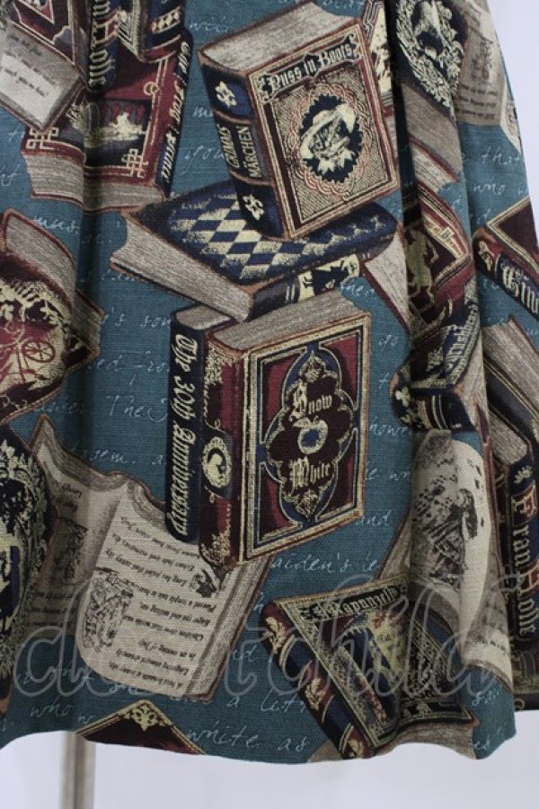 画像5: Jane Marple / フェアリーテイルBOOKビスチェドレス  ブルーグレイ×ネイビー H-26-04-02-1024-JM-OP-KB-ZH (5)