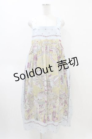 画像: Jane Marple / La fete foraineエプロンドレス M サックス H-26-04-02-1025-JM-OP-KB-ZH