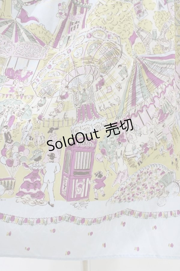 画像5: Jane Marple / La fete foraineエプロンドレス M サックス H-26-04-02-1025-JM-OP-KB-ZH (5)